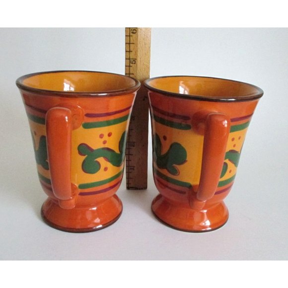 2 Home Garden Party Tuscan Home Coffee Tea Mugs Replacement Dinnerware - Picture 4 of 5